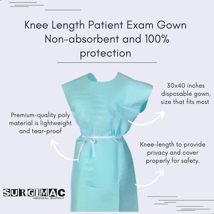 Patient Exam Gowns MaxSafe by SurgiMac | | | Apparel, Hipster Jackets, MaxSafe | SurgiMac | SurgiMac