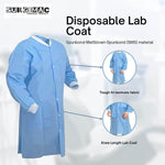 SMS Disposable Coats for labs MacSafe by SurgiMac | Knee Length. 10/Pack 10-1501