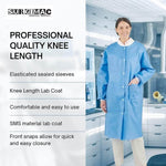 SMS Disposable Coats for labs MacSafe by SurgiMac | Knee Length. 10/Pack 10-1501