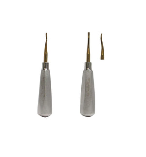 SurgiMac #77R Surgical Elevator, Single-Ended, Gold, Stainless Steel, Air Series, 1/Pk | SurgiMac Dental Supply