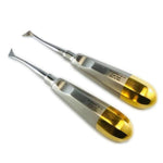 Cryer #44 and #45 Root Elevators, Gold - Set of Left & Right, Stainless Steel, Air Series 12-1944
