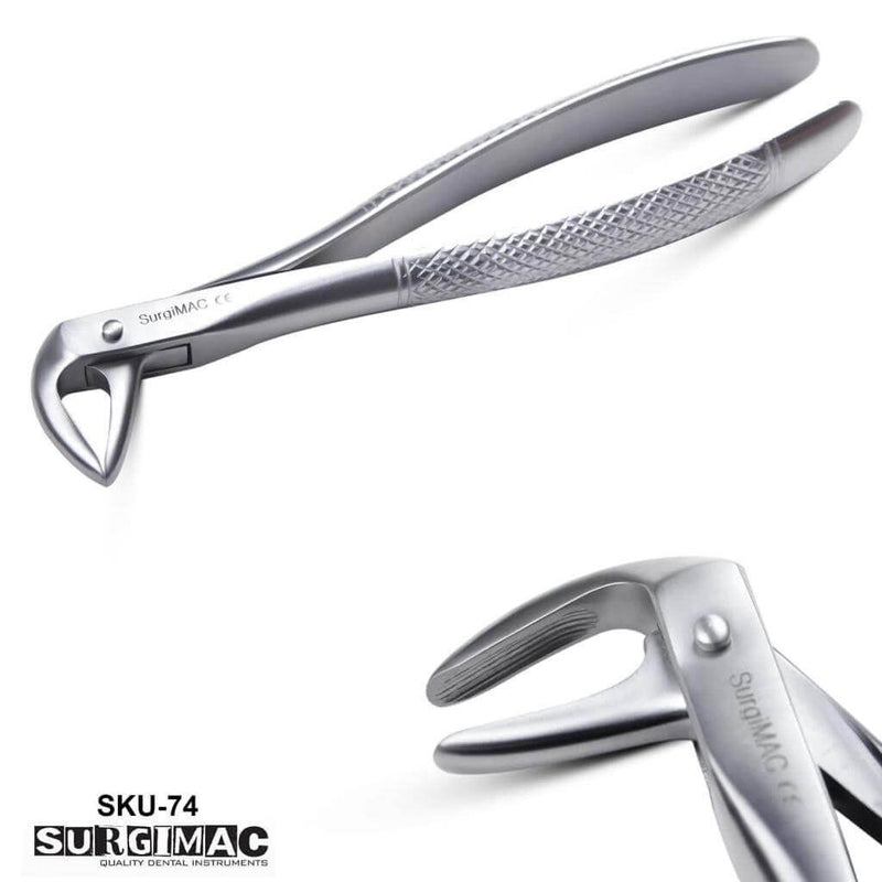 74 Extracting Forceps with Serrated tips for Lower Incisor, Canine, Premolar and Root, Air Series, 1/pk 14-1836