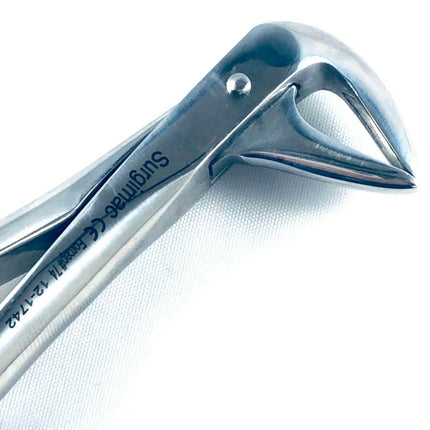 SurgiMac - Forceps #74 Upper Molar Apical Retention Forceps, with Thin, Sharp | SurgiMac | SurgiMac