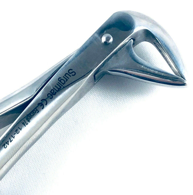 SurgiMac | Forceps #74 Upper Molar Apical Retention Forceps, with Thin, Sharp by SurgiMac | 12-1774