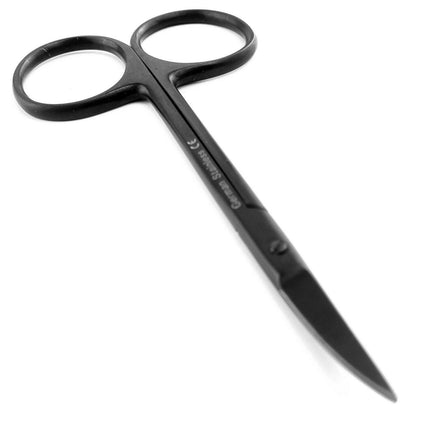 SurgiMac Iris Micro Dissecting Dental Lab Sharp Scissors, 4.5" (11.43cm) Fine Point Curved, Stainless Steel MacBlack | SurgiMac | SurgiMac