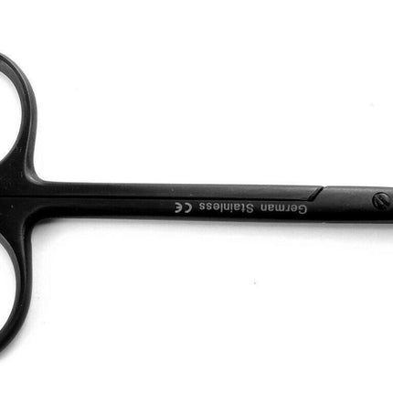 SurgiMac Iris Micro Dissecting Dental Lab Sharp Scissors, 4.5" (11.43cm) Fine Point Curved, Stainless Steel MacBlack | SurgiMac | SurgiMac