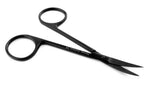 Iris Scissors 4.5", Curved, Stainless Steel, Black Series, 1/Pk 16-2608-BL
