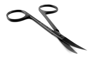 Iris Scissors 4.5", Curved, Stainless Steel, Black Series, 1/Pk 16-2608-BL