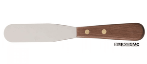 SurgiMac #10R Spatula Stainless Steel Flexible Blade, Wooden Handle, 1/Pk Mac20-10r