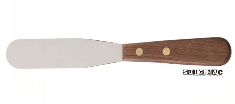 SurgiMac #10R Spatula Stainless Steel Flexible Blade, Wooden Handle, 1/Pk Mac20-10r