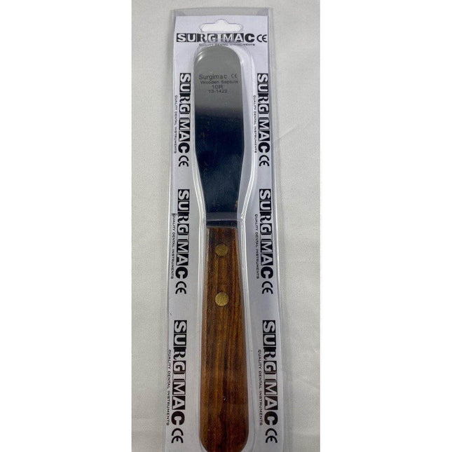 SurgiMac | SurgiMac #10R Spatula Stainless Steel Flexible Blade, Wooden Handle, 1/Pk | Mac20-10r