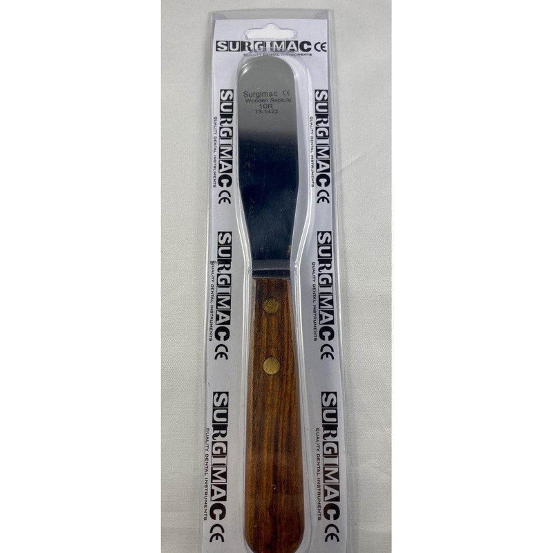 SurgiMac #10R Spatula Stainless Steel Flexible Blade, Wooden Handle, 1/Pk Mac20-10r