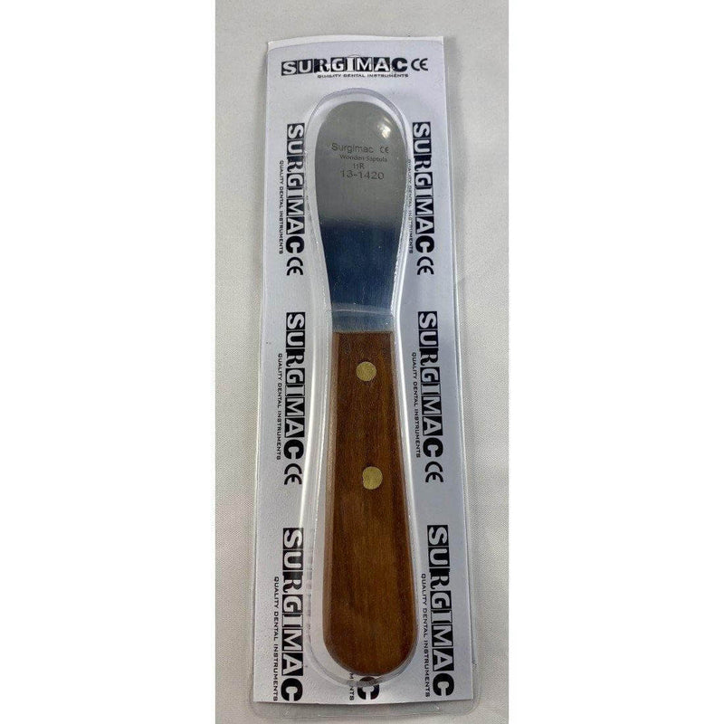 SurgiMac #11R Spatula Stainless Steel Flexible Blade, Wooden Handle, 1/Pk Mac20-11r