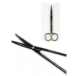 SurgiMac Metzenbaum Scissors, Stainless Steel, Black Series, 1/Pk MS-009-B