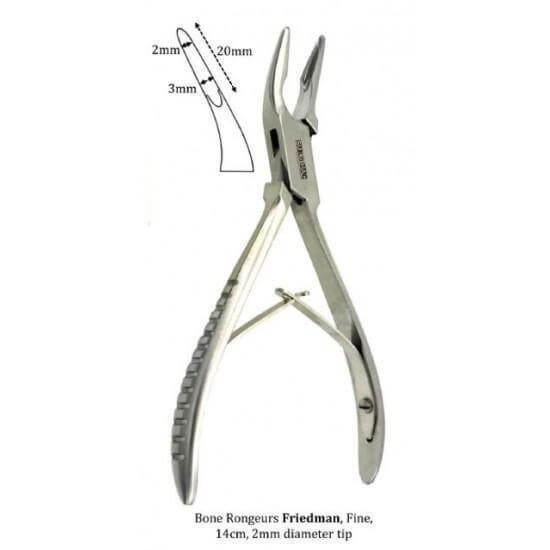 SurgiMac Friedman Bone Rongeur, Stainless Steel, Air Series, 1/Pk 29-3401