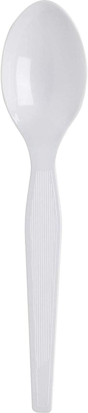 Plastic Spoons - Heavy Duty Spoon Plastic Cutlery - (White or black ) 16-4597