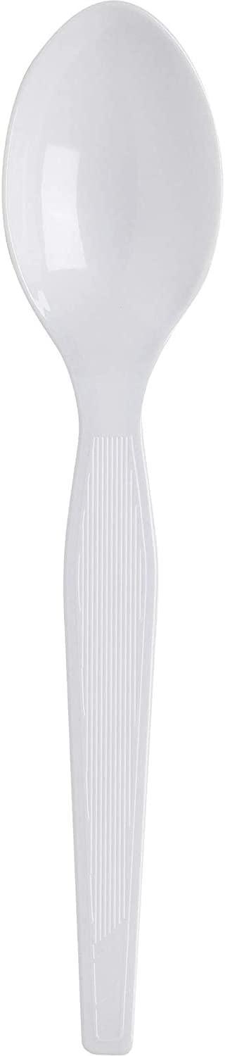 Plastic Spoons - Heavy Duty Spoon Plastic Cutlery - (White or black ) 16-4597