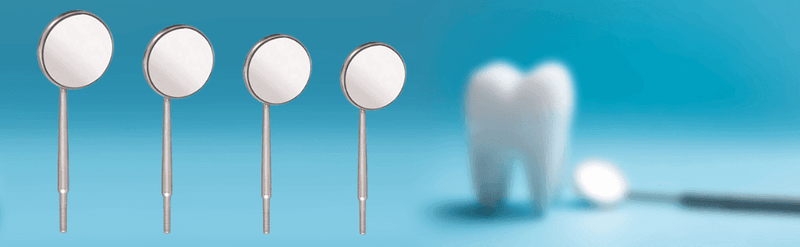 Dental Mirrors: Front Surface Simple Stem Dental Diagnostic Mirrors, 12/BX MIR03-SS