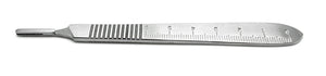 Scalpel Handle #4, with Rule Stainless Steel by SurgiMac 16-2454R-P