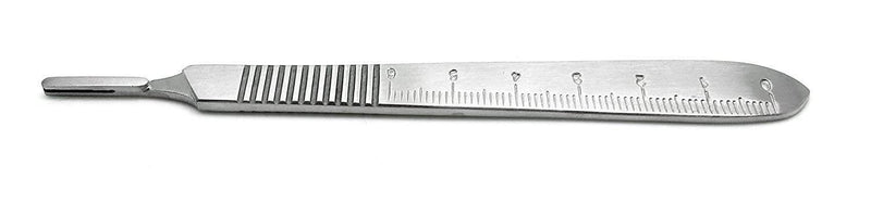 Scalpel Handle #4, with Rule Stainless Steel by SurgiMac 16-2454R-P