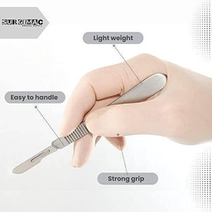 Surgical Scalpel Blade, Plastic Handle, ProCut, Sterile, Stainless Steel, Box of 10 10-4110-P