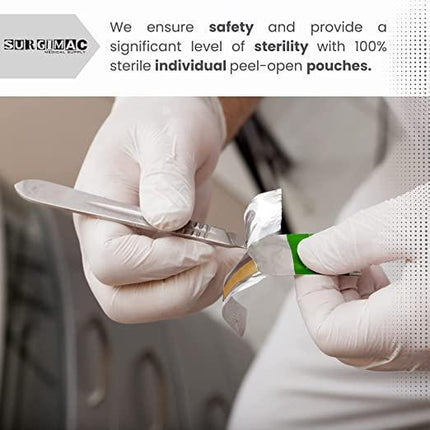 Scalpels Disposable Sterile Surgical Blade with plastic handle - MaxCut by SurgiMac | 10-4110 | | Disposable Medical Supplies, Handles with Blades, Knives and Scalpels, MaxCut, Surgical & Procedural, Surgical Blade, Surgical instruments | SurgiMac | Surgi