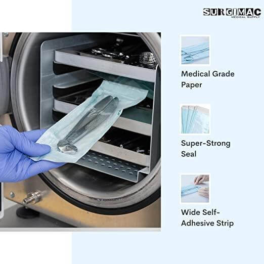 Self Seal Sterilization Pouch For Dentist Tools SS-2254