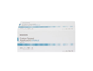 Swabstick Cotton Tip Wood Shaft 6 Inch Sterile 1 per Pack 24-106-1S-2