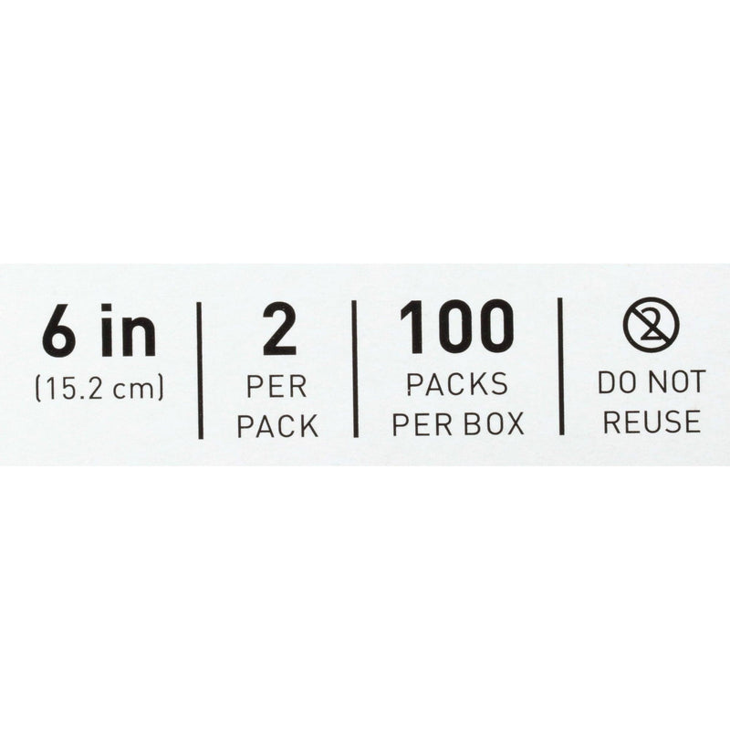 Swabstick Cotton Tip Wood Shaft 6 Inch Sterile 2 per Pack 24-106-2S-BX