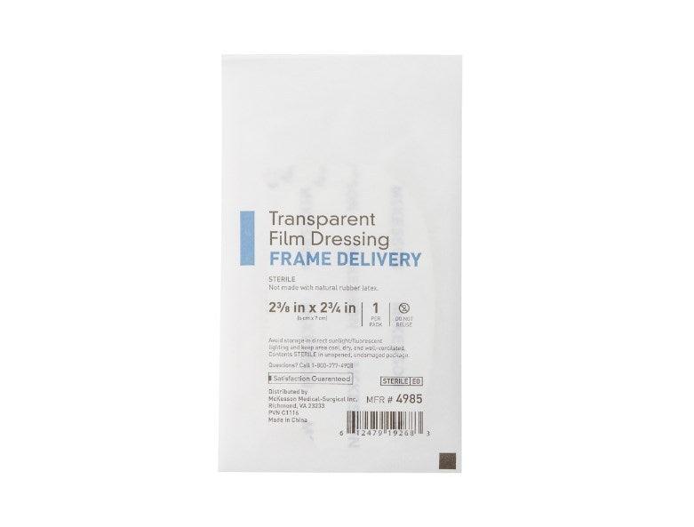 Transparent Film Dressing Octagon 2-3/8 X 2-3/4 Inch Frame Style Delivery Without Label Sterile 4985