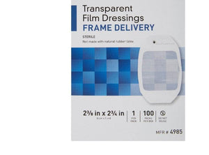 Transparent Film Dressing Octagon 2-3/8 X 2-3/4 Inch Frame Style Delivery Without Label Sterile 4985