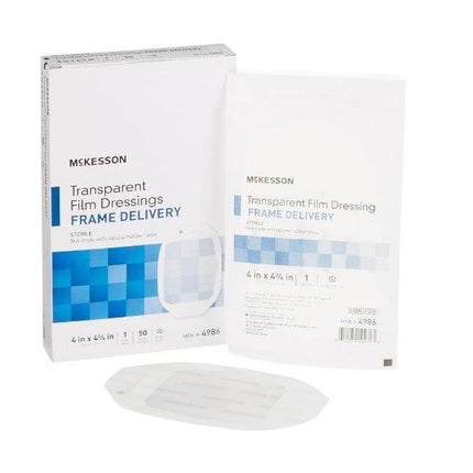Transparent Film Dressing Octagon Frame Style Delivery Without Label Sterile | 4986 | | Transparent Dressings, Transparent Film Dressing | McKesson | SurgiMac