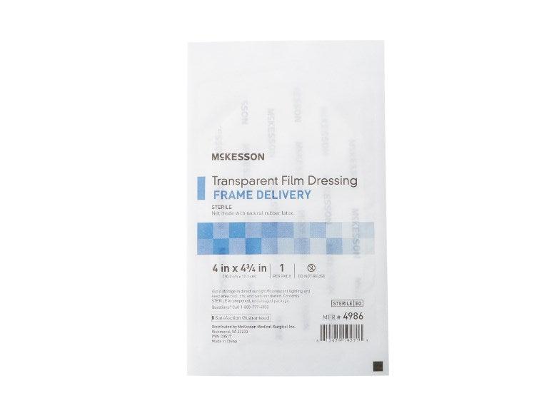 Transparent Film Dressing Octagon Frame Style Delivery Without Label Sterile 4985-BX