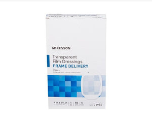 Transparent Film Dressing Octagon Frame Style Delivery Without Label Sterile 4985-CS