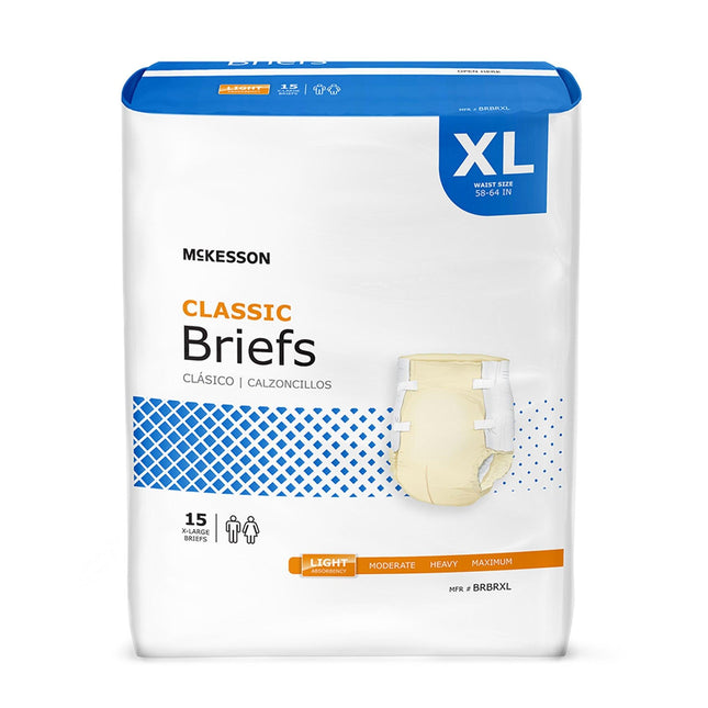 McKesson | Unisex Adult Incontinence Brief McKesson Classic | BRBRXL