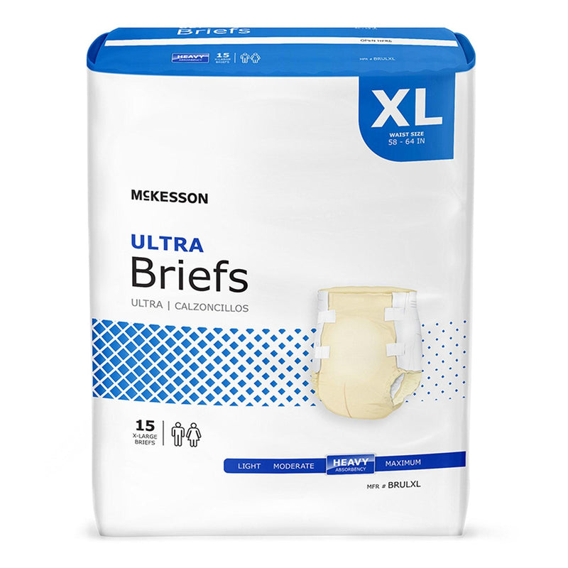 Unisex Adult Incontinence Brief McKesson Ultra BRULXL