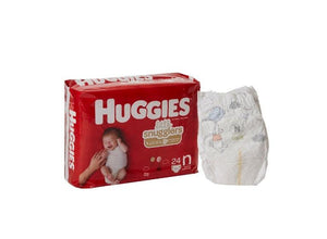 Unisex Baby Diaper Huggies® Little Snugglers Newborn Disposable Heavy Absorbency 52238