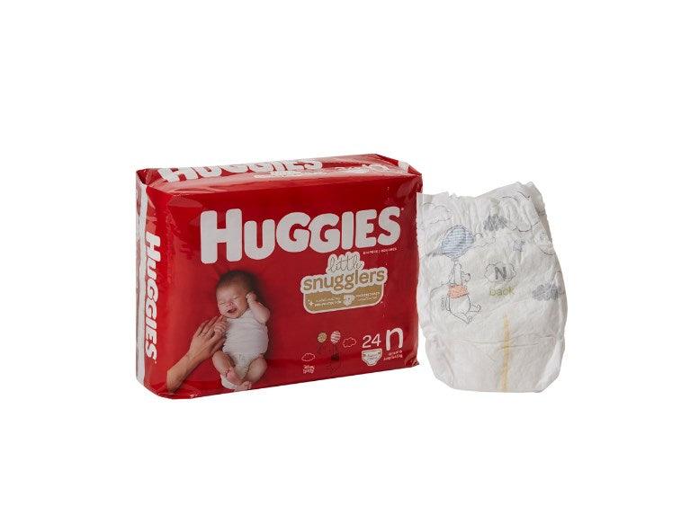Unisex Baby Diaper Huggies® Little Snugglers Newborn Disposable Heavy Absorbency 52238