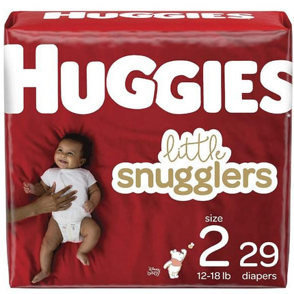 Unisex Baby Diaper Huggies® Little Snugglers Size 2 Disposable Moderate Absorbency