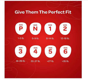 Unisex Baby Diaper Huggies® Little Snugglers Size 2 Disposable Moderate Absorbency 40581-PK32