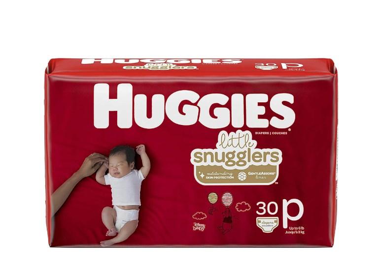 Unisex Baby Diaper Huggies® Little Snugglers Size 2 Disposable Moderate Absorbency 40581-PK32