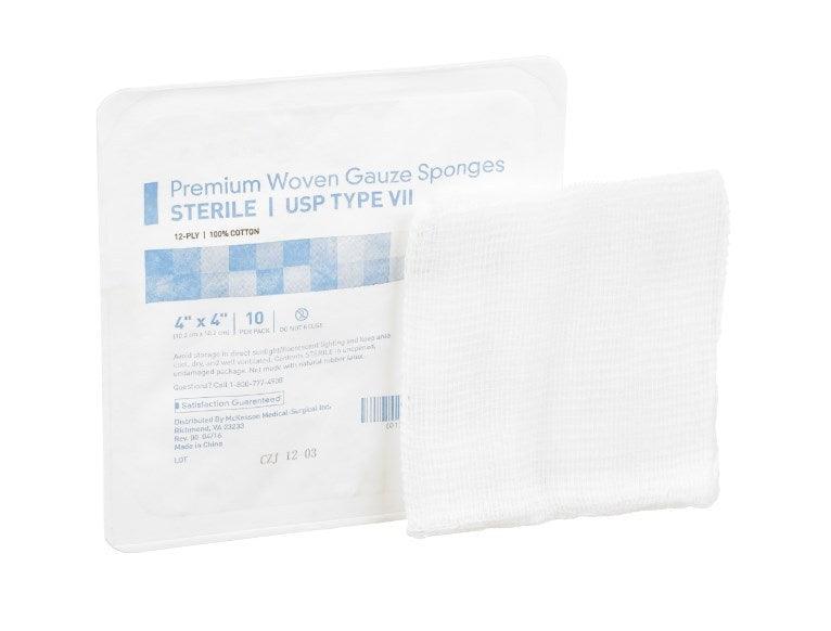USP Type VII Gauze Sponge Cotton Square Sterile 16-42441
