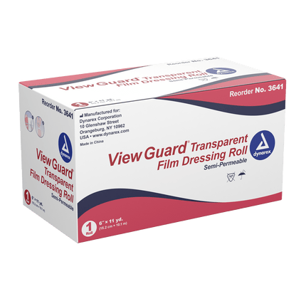 View Guard Transparent Dressing Rolls - Non-Sterile | 3637 | | Ahmar, Cohesive Bandages & Dressings, Disposable Medical Supplies, Tattoo | Dynarex | SurgiMac