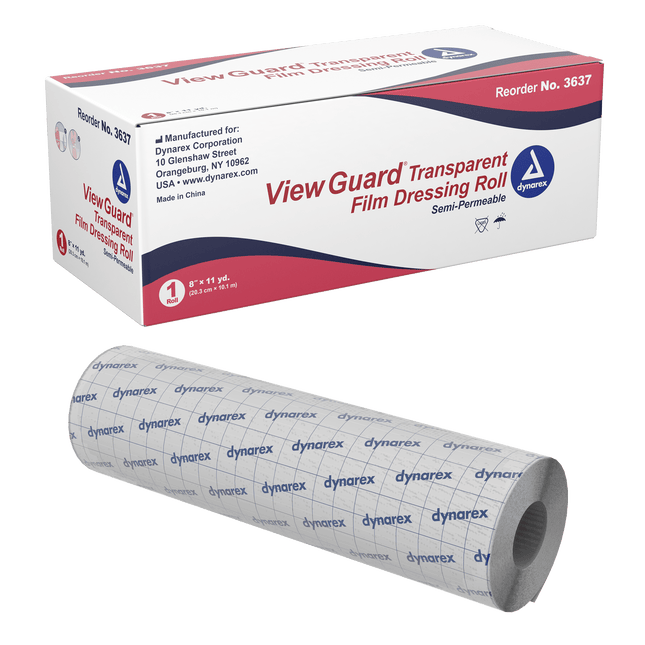 Dynarex | View Guard Transparent Dressing Rolls - Non-Sterile | 3637