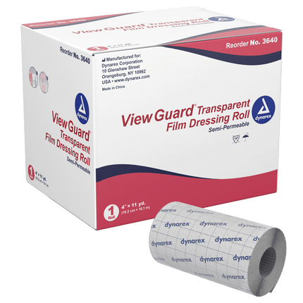 View Guard Transparent Dressing Rolls - Non-Sterile | 3640 | | Ahmar, Cohesive Bandages & Dressings, Disposable Medical Supplies, Tattoo | Dynarex | SurgiMac