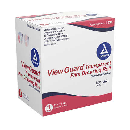 View Guard Transparent Dressing Rolls - Non-Sterile | 3637 | | Ahmar, Cohesive Bandages & Dressings, Disposable Medical Supplies, Tattoo | Dynarex | SurgiMac