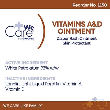 Medpride Vitamin A & D Skin Protectant Ointment | 1150 | | Diaper Rash Treatment, Disposable Medical Supplies, Moisturizers, Personal Care, Skin Care, Tattoo, Topical | Dynarex | SurgiMac