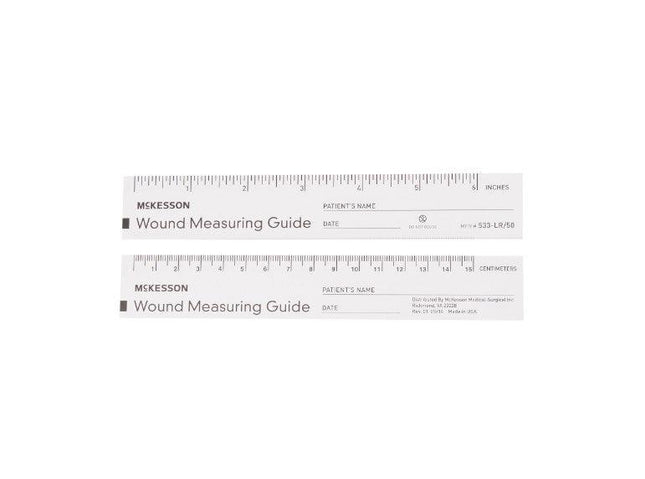 Wound Measuring Guide McKesson Metric / English Paper 6 Inch