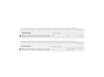 Wound Measuring Guide McKesson Metric / English Paper 6 Inch 533-LR/50