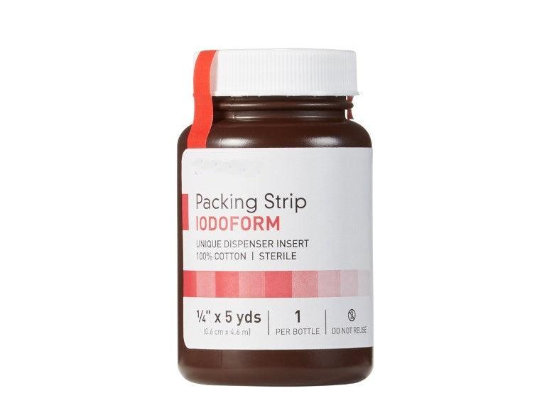 Wound Packing Strip Antiseptic Cotton Iodoform Small 1/4 Inch X 5 Yard 1 Count Sterile 61-59345